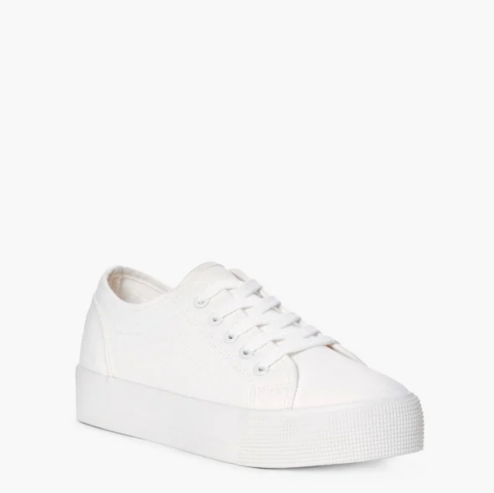 White platform cute shoes